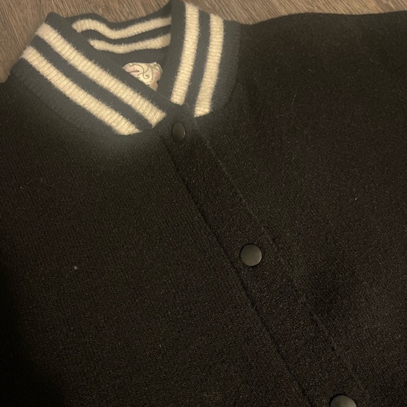 Free People | Pep Rally Poncho OS Black White Stripes - Picture 6 of 10